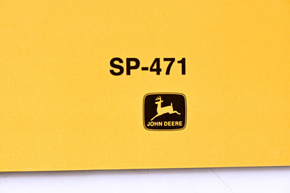 New OEM John Deere SP-471 Parts Evaluation Manual Crawler Hydrostatic Transmission NOS