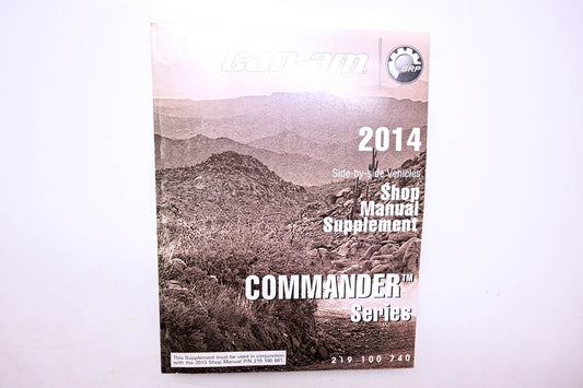 Aftermarket 219100740 Can-Am 2014 Side-by-Side Vehicles Shop Manual Supplement