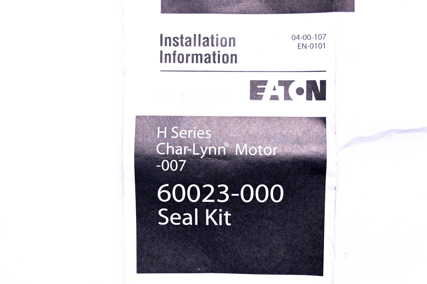 Eaton 60023-000 Char-Lynn Motor Seal Kit NOS