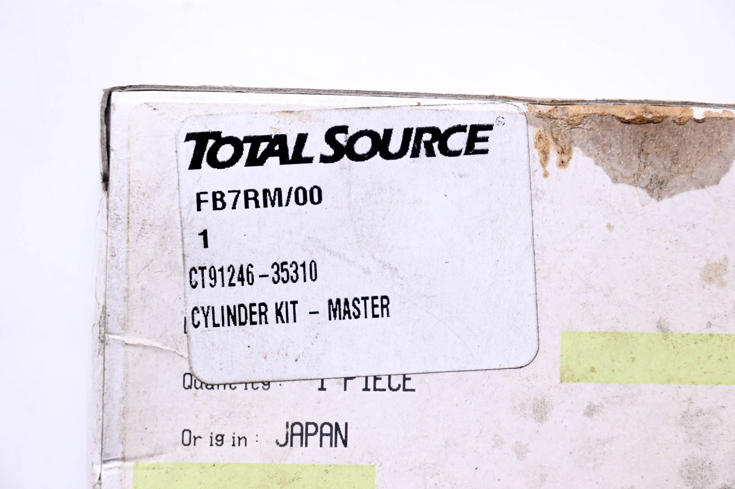 Total Source 91246-35310, CT91246-35310 Master Cylinder Repair Kit fits CAT NOS