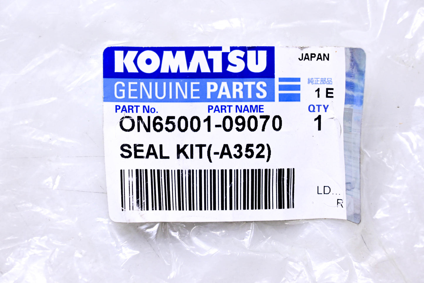 Komatsu ON65001-09070 Seal Kit NOS