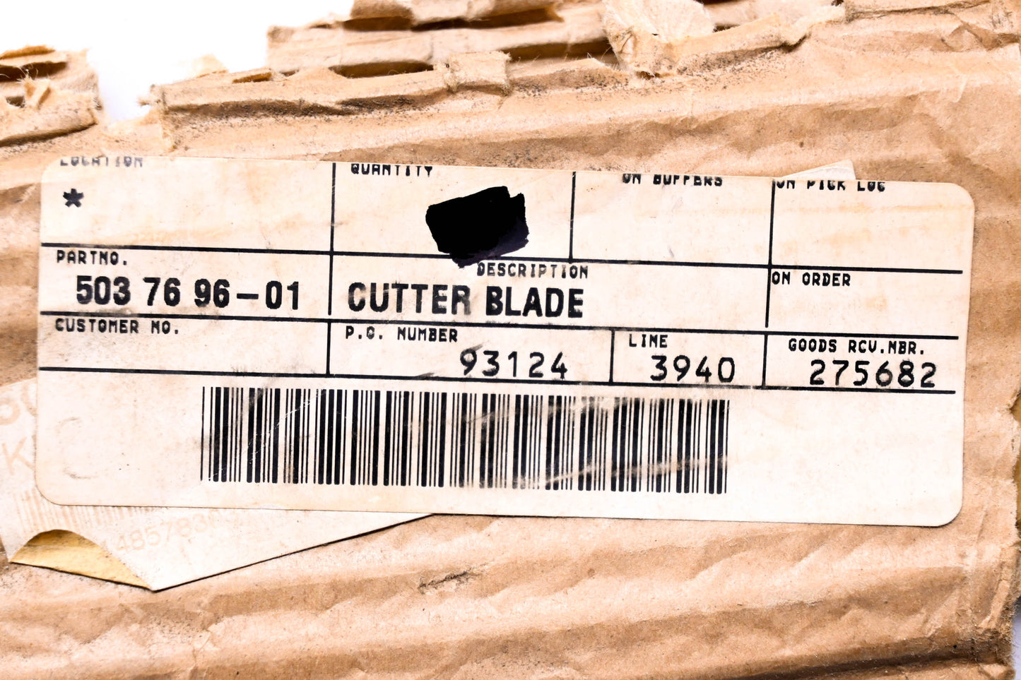 New OEM Husqvarna 503769601 Cutter Blade 28" NOS