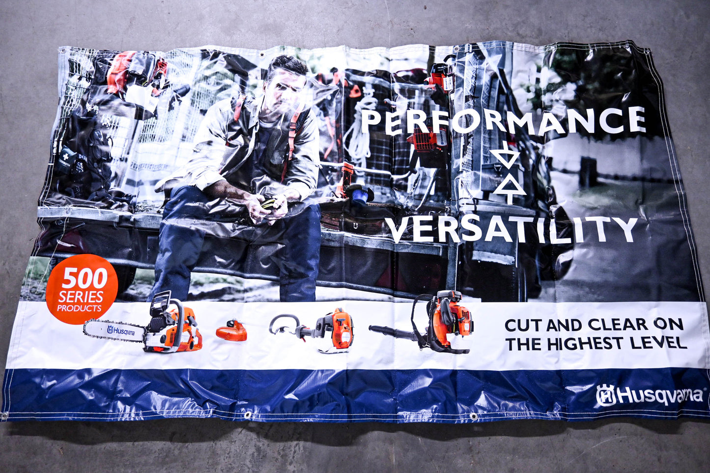 OEM Husqvarna ZB024-13 Husqvarna 500 Series Products Banner 81"x48"