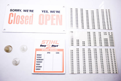 OEM Stihl ZB025-14 Open Close Sign Kit