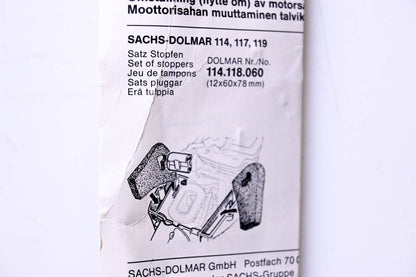 Sachs-Dolmar 114.118.060 2 Stoppers NOS