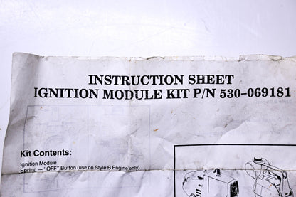 Poulan 530069181 Ignition Module NOS