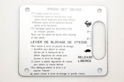 Kubota 66204-47510 Speed Control Decal NOS