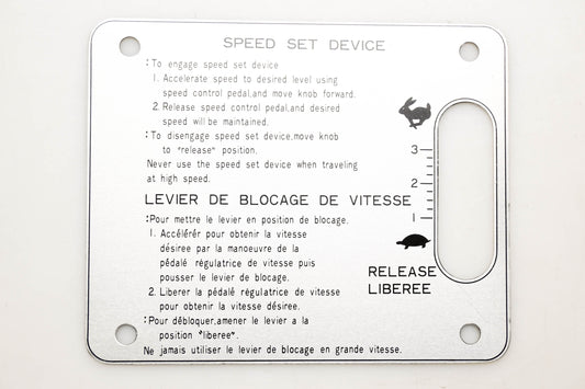 Kubota 66204-47510 Speed Control Decal NOS
