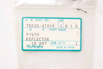 Kubota 76630-47810 Reflector NOS
