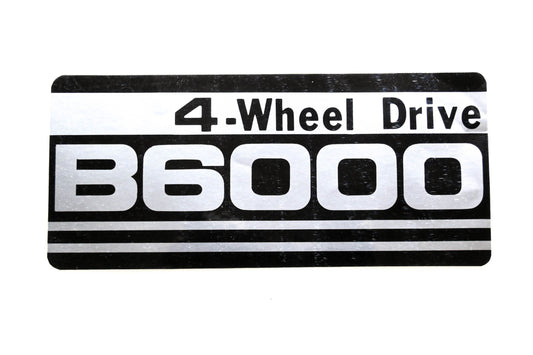 Kubota 66601-48180 4-Wheel Drive B6000 Decal NOS