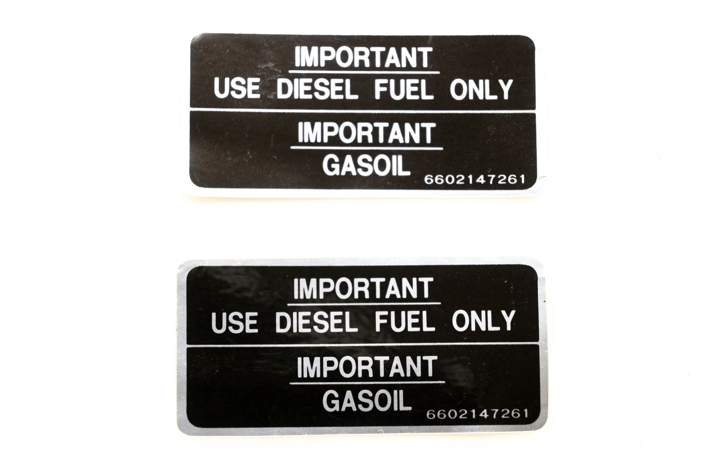 Kubota 66021-47260 Fuel Decals Qty 2 NOS