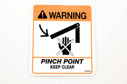 Thomas TH49245 Warning Pinch Point Decal NOS