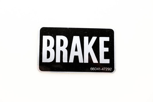 Kubota 66041-47290 Brake Label NOS