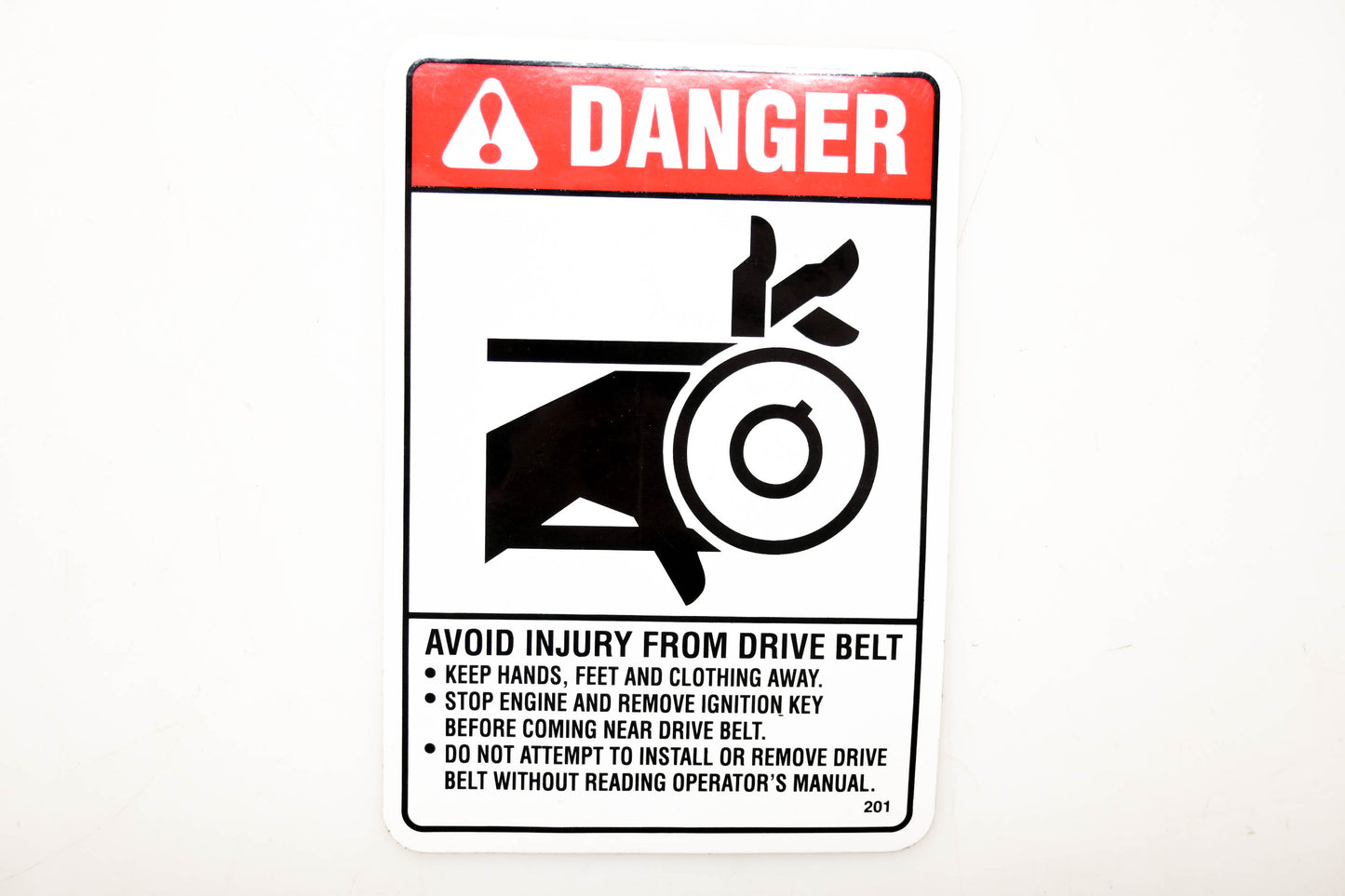 Kubota 70001-00596 Danger Avoid Injury Decal NOS