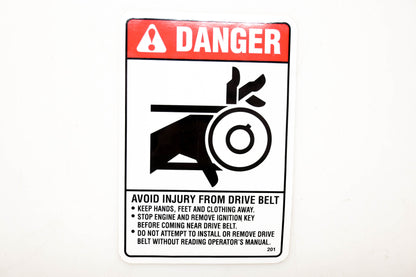 Kubota 70001-00596 Danger Avoid Injury Decal NOS