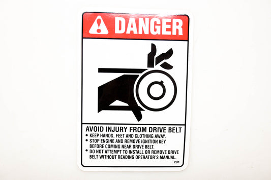 Kubota 70001-00596 Danger Avoid Injury Decal NOS