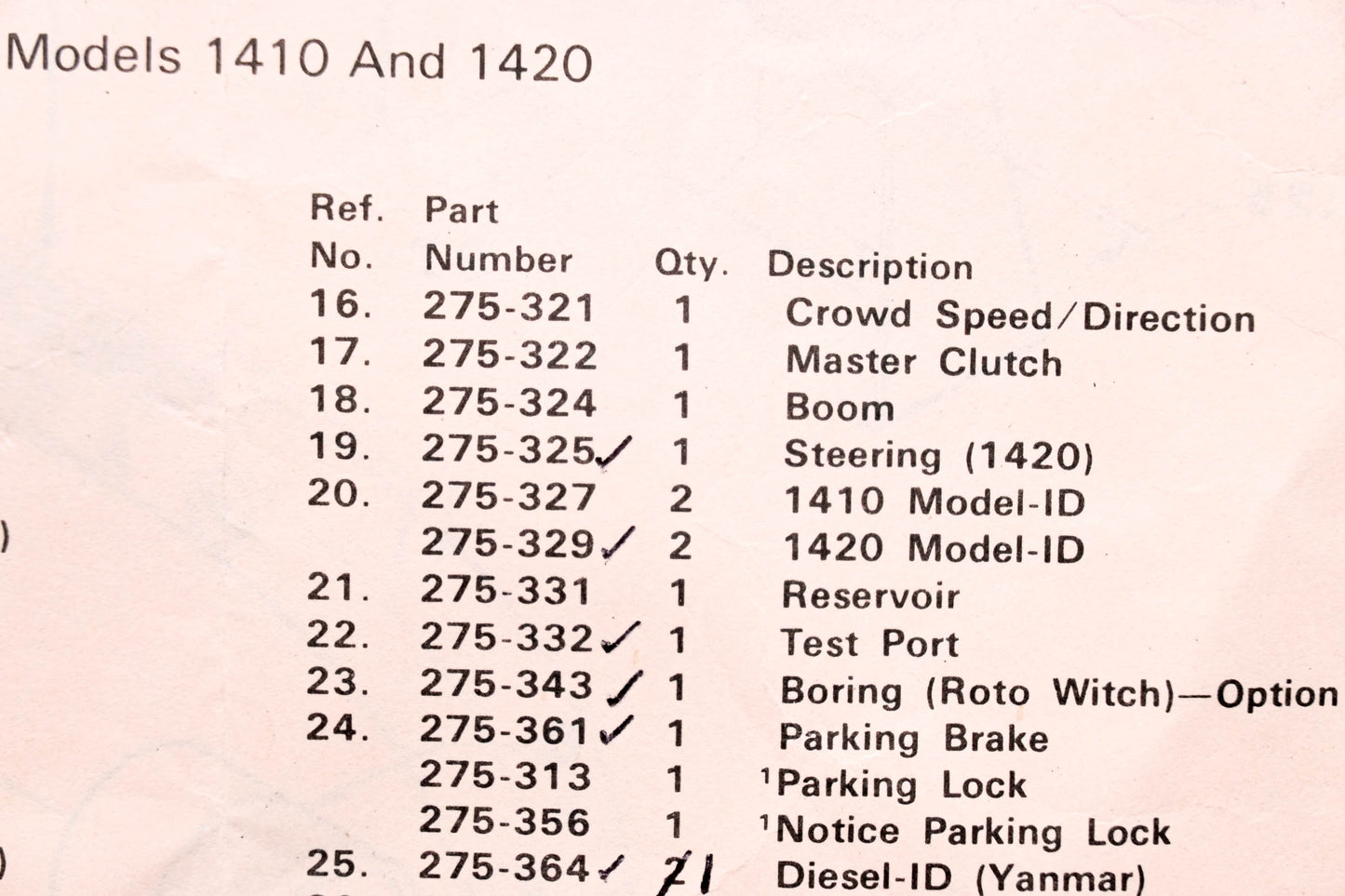 Ditch Witch 275-325, 325 Steering Decal NOS