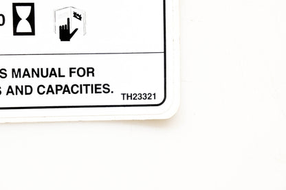 Thomas TH23321 Thomas Service Schedule Decal NOS