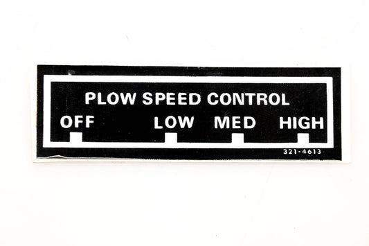 Case 321-4613 Plow Decal NOS
