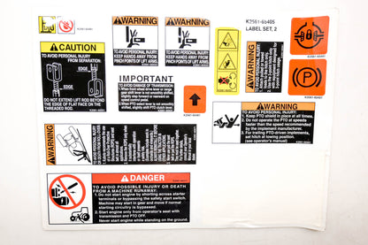 Kubota K2561-65403 Label Kit