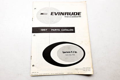 OMC 4394, 278872 Evinrude 1967 Parts Catalog Sportwin