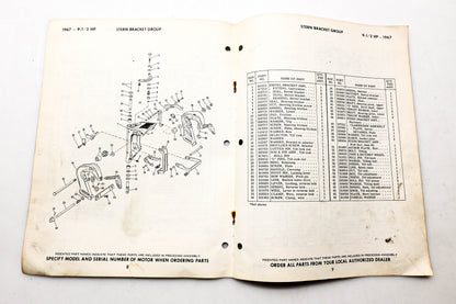 OMC 4394, 278872 Evinrude 1967 Parts Catalog Sportwin