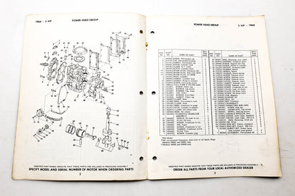 OMC 4314, 278775 Evinrude Parts Catalog 1966 Angler