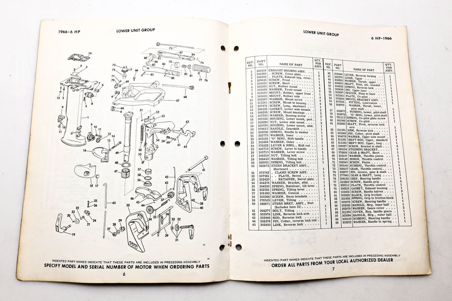 OMC 4315, 278776 Evinrude Parts Catalog 1966 Fisherman