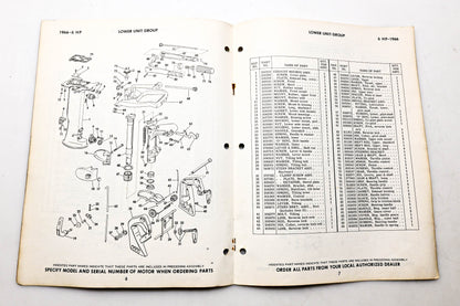 OMC 4315, 278776 Evinrude Parts Catalog 1966 Fisherman