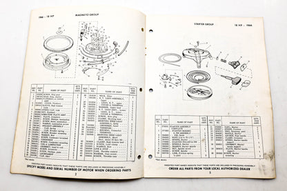 OMC 4317, 278779 Evinrude Parts Catalog 1966 Fastwin