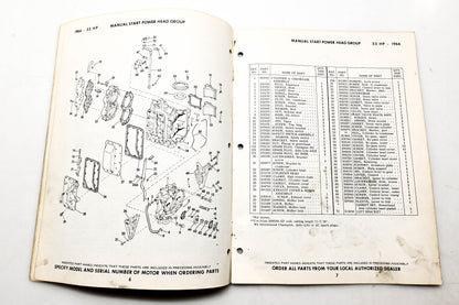 OMC 4318, 278780 Evinrude Parts Catalog 1966 Ski Twin