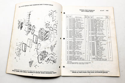 OMC 4319, 278781 Evinrude Parts Catalog 1966 Big Twin
