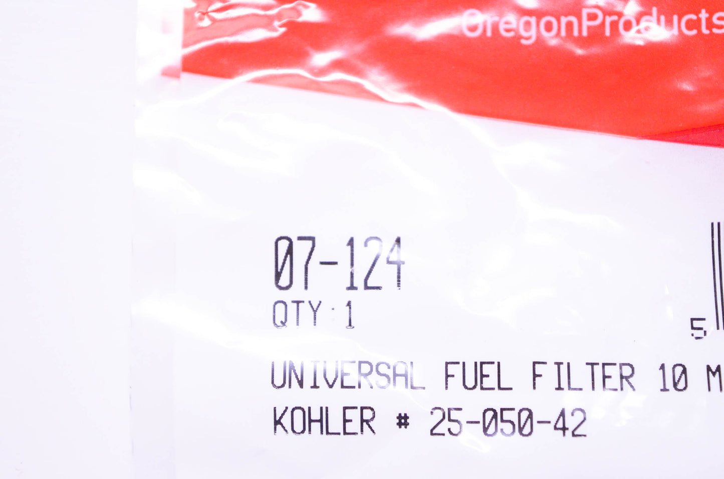 Oregon 07-124, 25-050-42 Universal Fuel Filter NOS