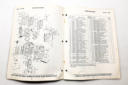 OMC 4322, 278785 Evinrude Parts Catalog 1966 Speedifour