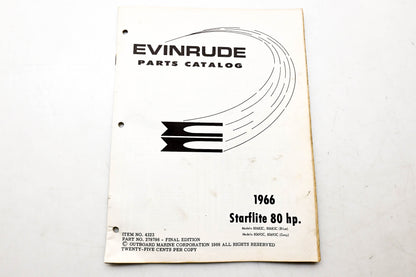 OMC 4323, 278786 Evinrude Parts Catalog 1966 Starflite