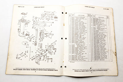OMC 4615, 279130 Evinrude Parts Catalog 1969 Fisherman