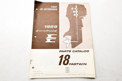 OMC 4617, 279132 Evinrude Parts Catalog 1969 Fastwin