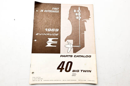 OMC 4620, 279135 Evinrude Parts Catalog 1969 Big Twin