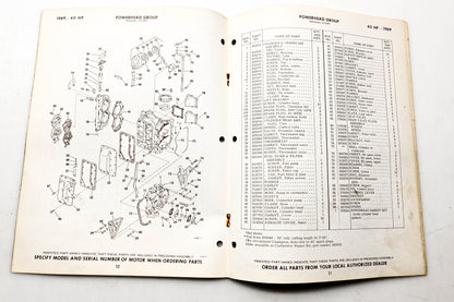 OMC 4620, 279135 Evinrude Parts Catalog 1969 Big Twin