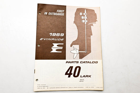 OMC 4622, 279137 Evinrude Parts Catalog 1969 Lark
