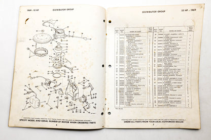 OMC 4623, 279138 Evinrude Parts Catalog 1969 Triumph
