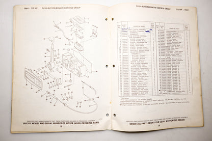 OMC 4625, 279140 Evinrude Parts Catalog 1969 115 Star Flite