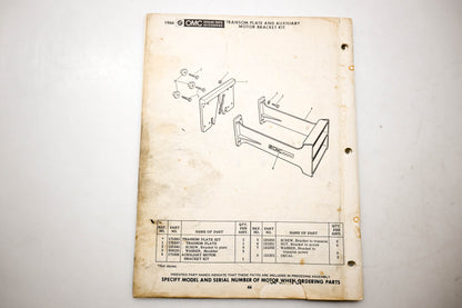 OMC 4325, 278791 Evinrude Parts Catalog 1966 Outboard Accessories