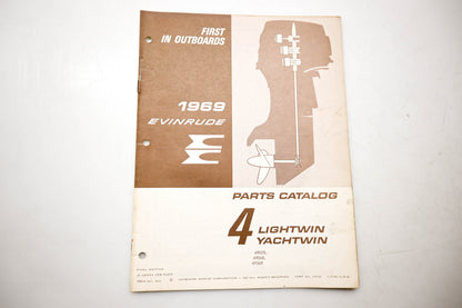 OMC 4614, 279129 Evinrude Parts Catalog 1969 Lightwin Yachtwin