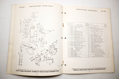 OMC 4614, 279129 Evinrude Parts Catalog 1969 Lightwin Yachtwin