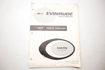 OMC 4395, 278874 Evinrude Parts Catalog 1967 Fastwin