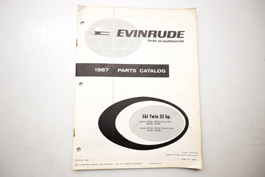 OMC 4366, 278875 Evinrude Parts Catalog 1967 Ski Twin