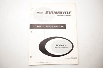 OMC 4398, 278877 Evinrude Parts Catalog 1967 Big Twin Electric Start