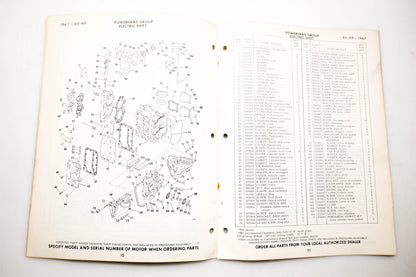 OMC 4399, 278878 Evinrude Parts Catalog 1967 Lark