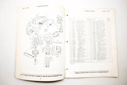 OMC 4400, 278880 Evinrude Parts Catalog 1967 Sportfour